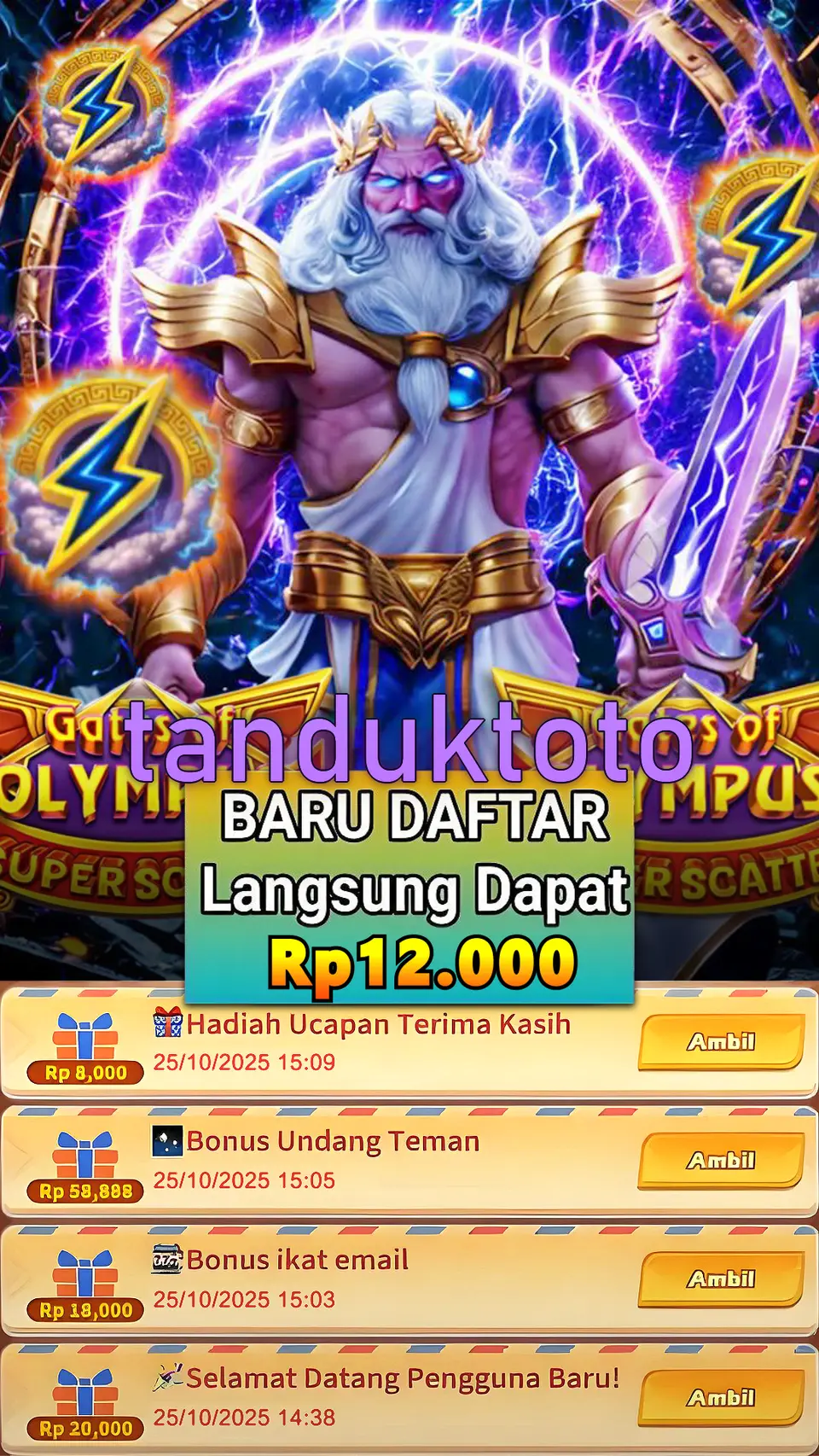 tanduktoto Masuk
